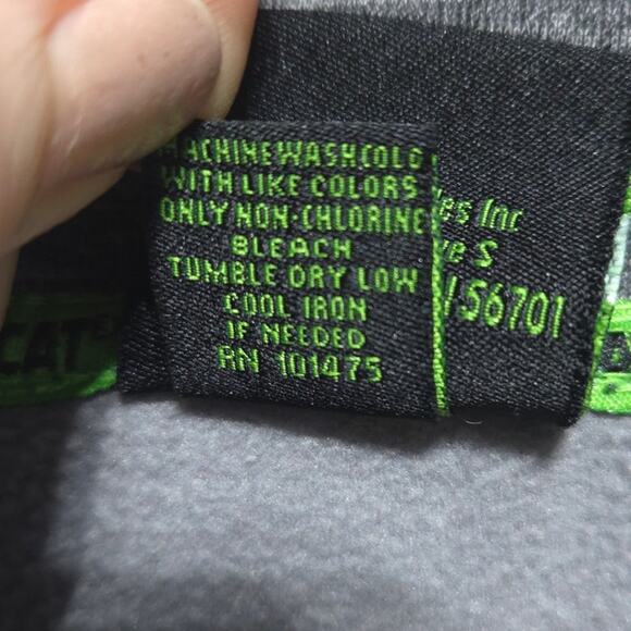 Arctic Cat Riders Club Men's Gray & Green Full Zip Fleece Jacket Size XL - Picture 9 of 9